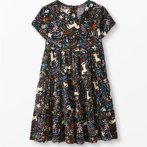 Hanna Andersson Twirl Power Dress Girls Unicorn Corduroy Tiered NWT Size 8 (130)